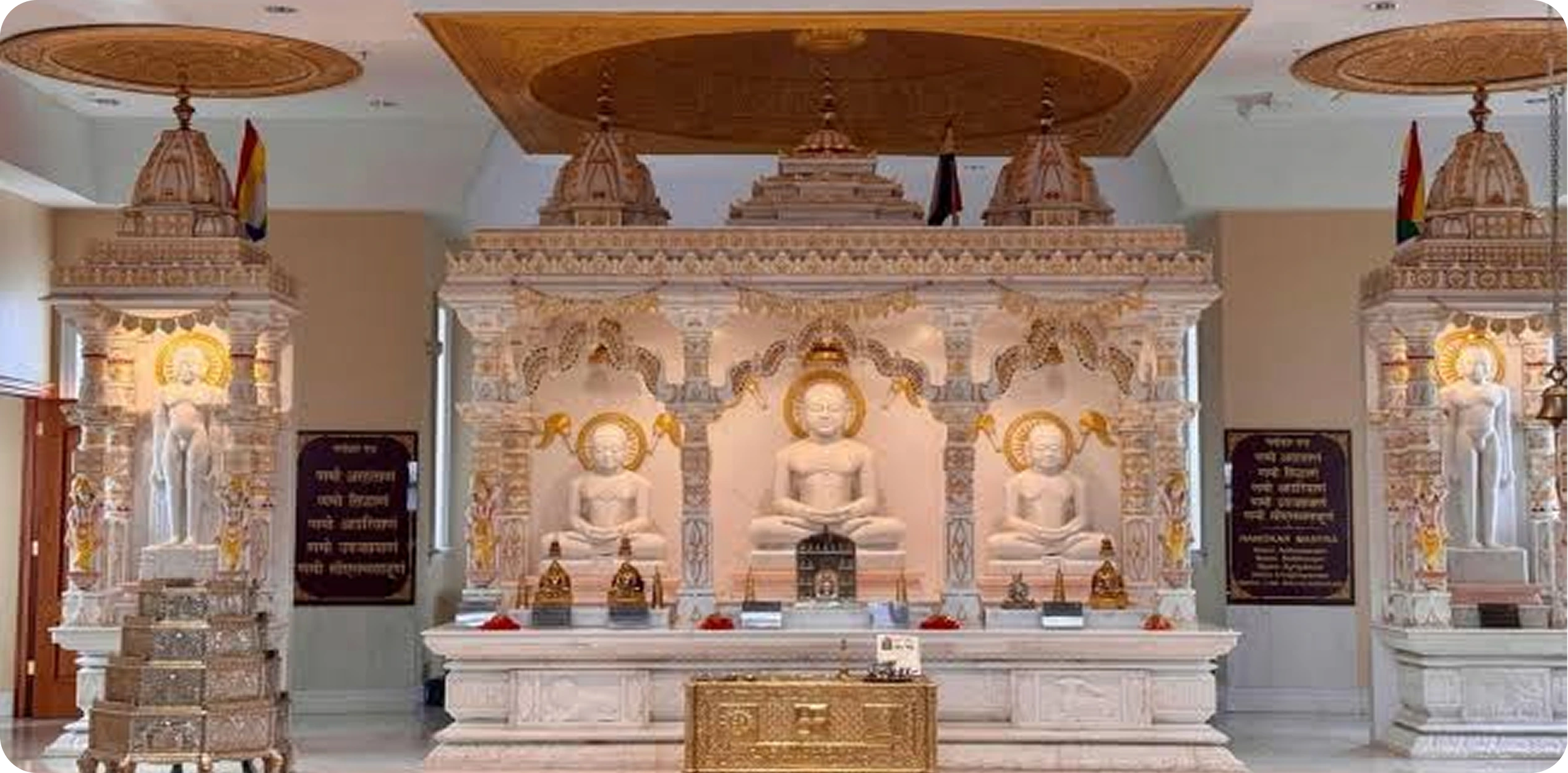 Shri 1008 Adinath Swamy Jain Temple located in Brampton, Ontario, Canada.