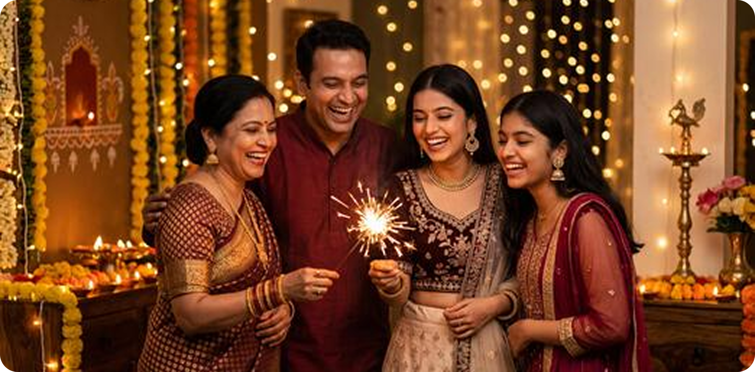 Diwali Celebration With family